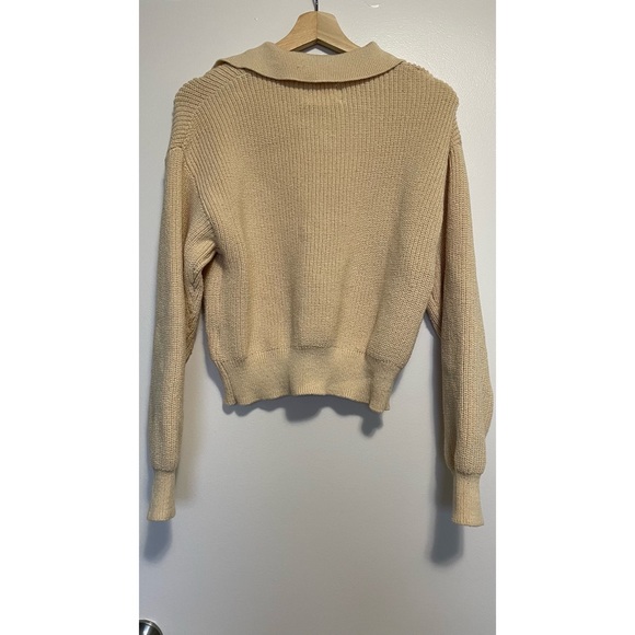 Zara kids Collared Cream Polo Sweater - Picture 2 of 2